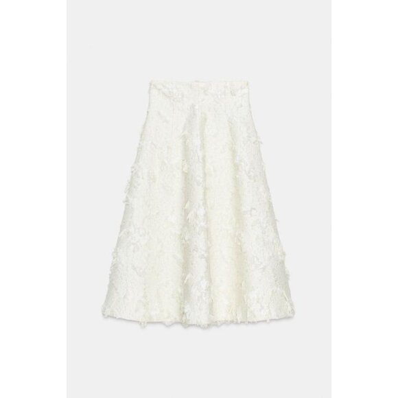 ZARA ZW COLLECTION STRUCTURED MIDI SKIRT - Picture 1 of 7